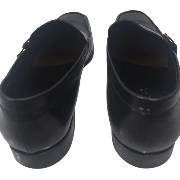 PRADA Men Black Soft Slip-on Single Strap Penny Loafers Designer Shoes Sz 10 - Picture 3 of 7